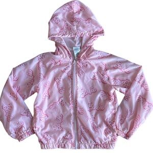 BARBIE GIRLS NYLON LINED WINDBREAKER BARBIE PINK SIZE 7/8